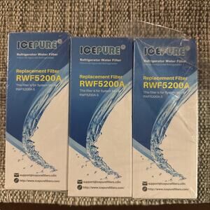 Icepure Refrigerator Water Filter RWF5200A 3‎ Filters